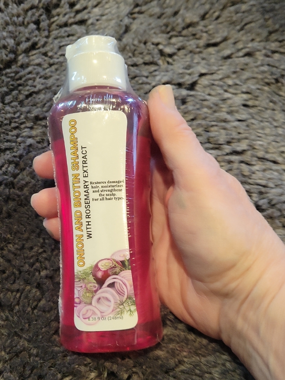 5 For 25.00/Hair & Scalp Health Shampoo W/Onion Ext.,Rosemary/Biotin.New/ Sealed